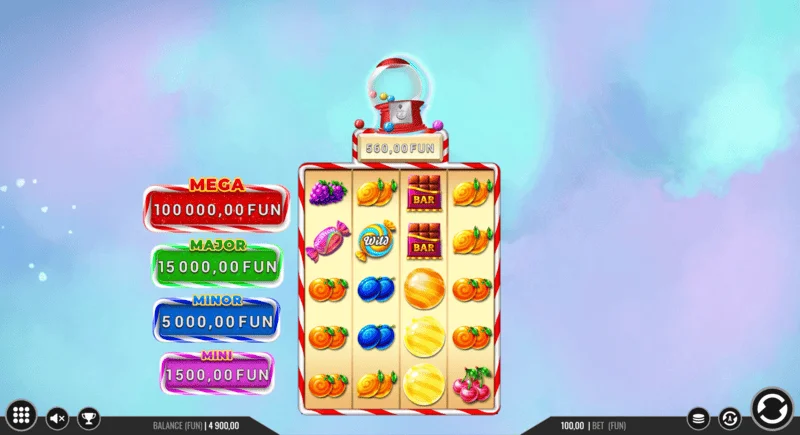 Sweet Candy Cash Stash - sarafu za cash katika raundi ya Hold and Win